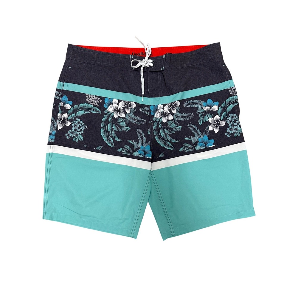 Mens Goodfellow and Co Board Swim Shorts 38 Floral Stripe